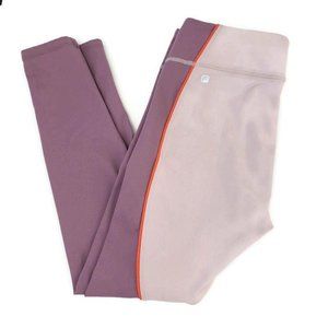 Fabletics M Powerhold 7/8 Purple + Pink Leggings